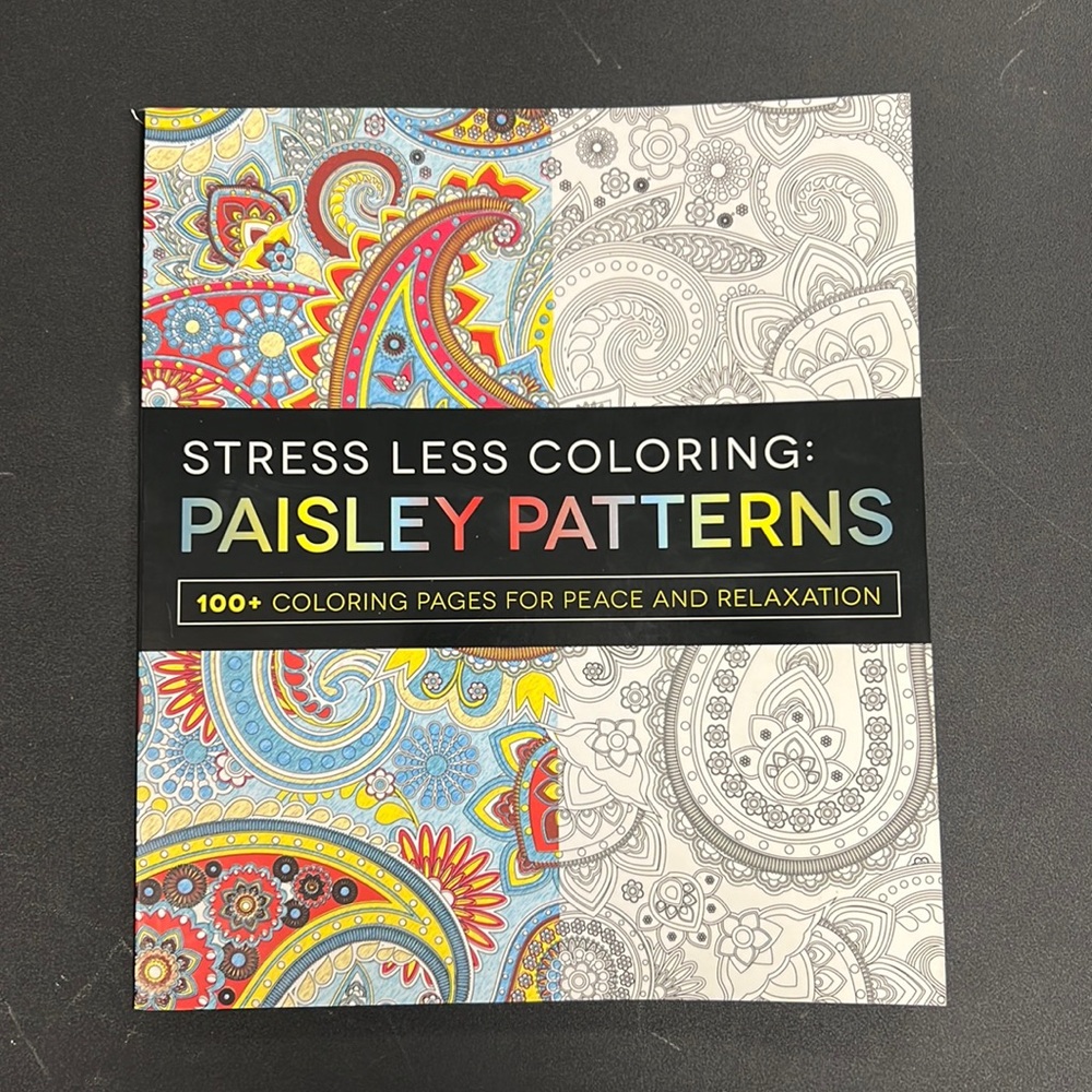 Stress Less Coloring Book: Paisley Patterns